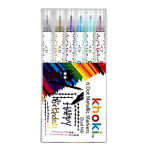 Dual Tip Dot & Glitter Markers - Set of 6's